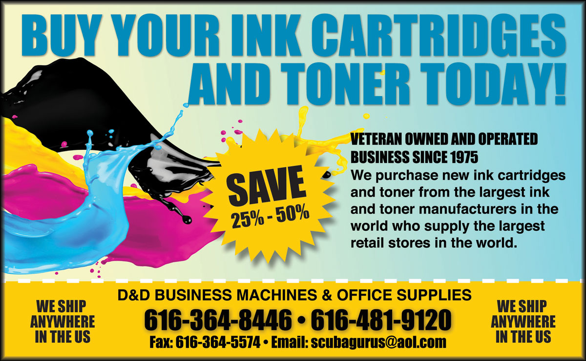 Original D&D promotional artwork advertising ink and toner