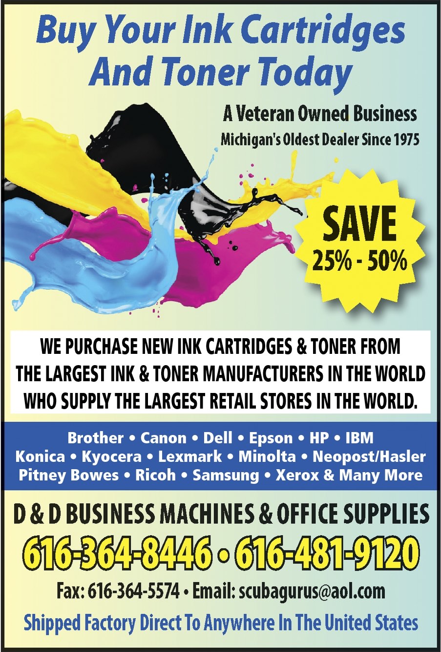 Original portrait D&D ink and toner promotion